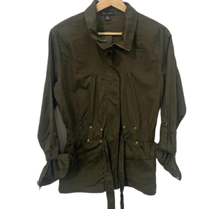 Majora Green Belted Cotton Jacket Top